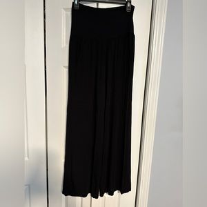 Athleta studio wide leg pant in black, size small